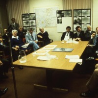 Photographic Image - Federal and state government officials in meeting room